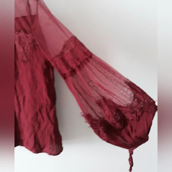 Vici Lace Trim Blouse - Picture 2 of 5